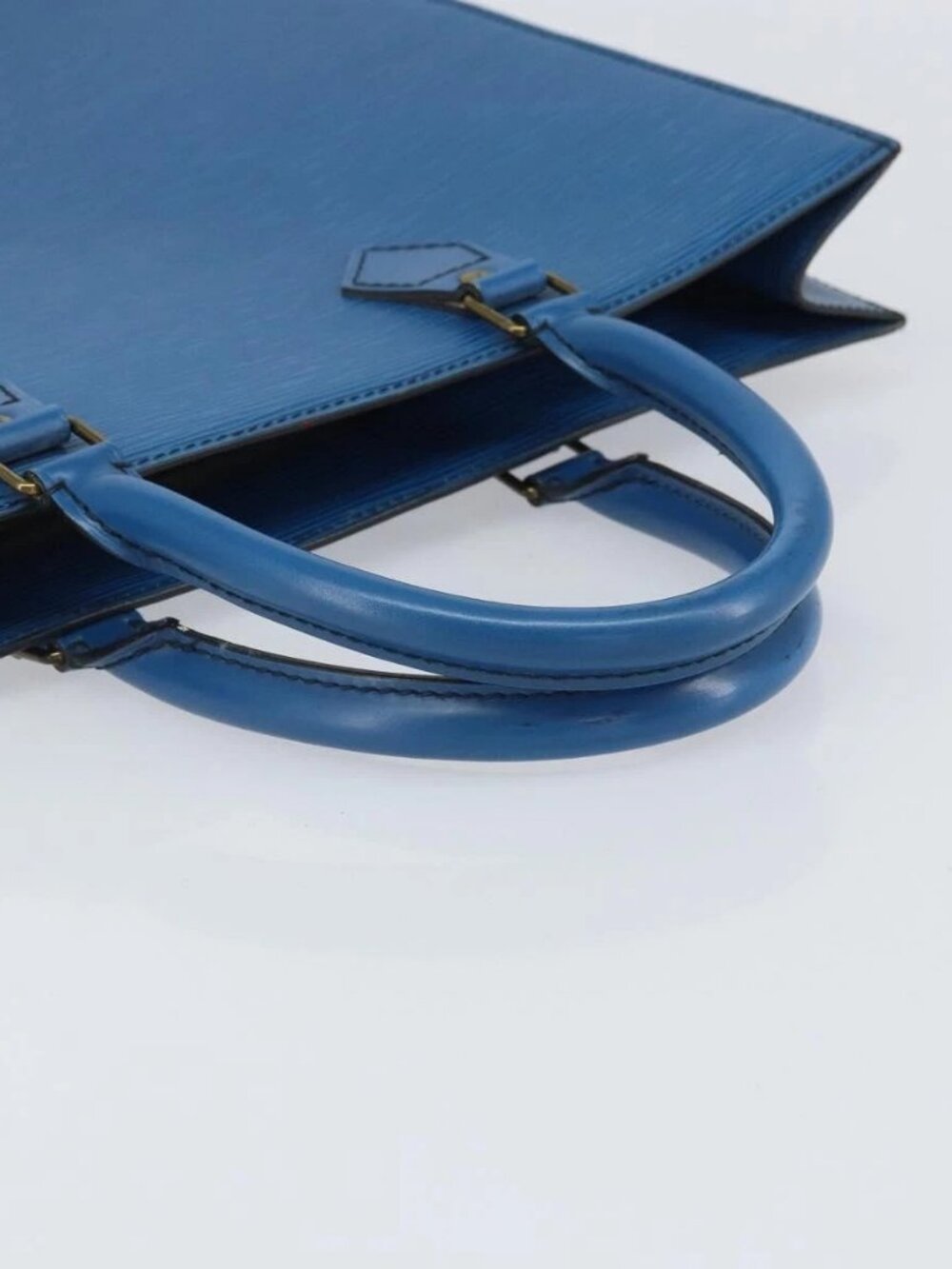 LOUIS VUITTON Epi Sac Plat Hand Bag Blue M52075 LV Auth 169982 - Picture 8 of 16